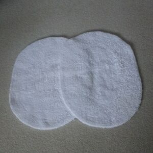 White Round Bath Rugs